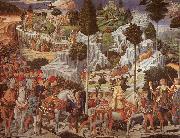 Benozzo Gozzoli Procession of the Magus Gaspar oil on canvas